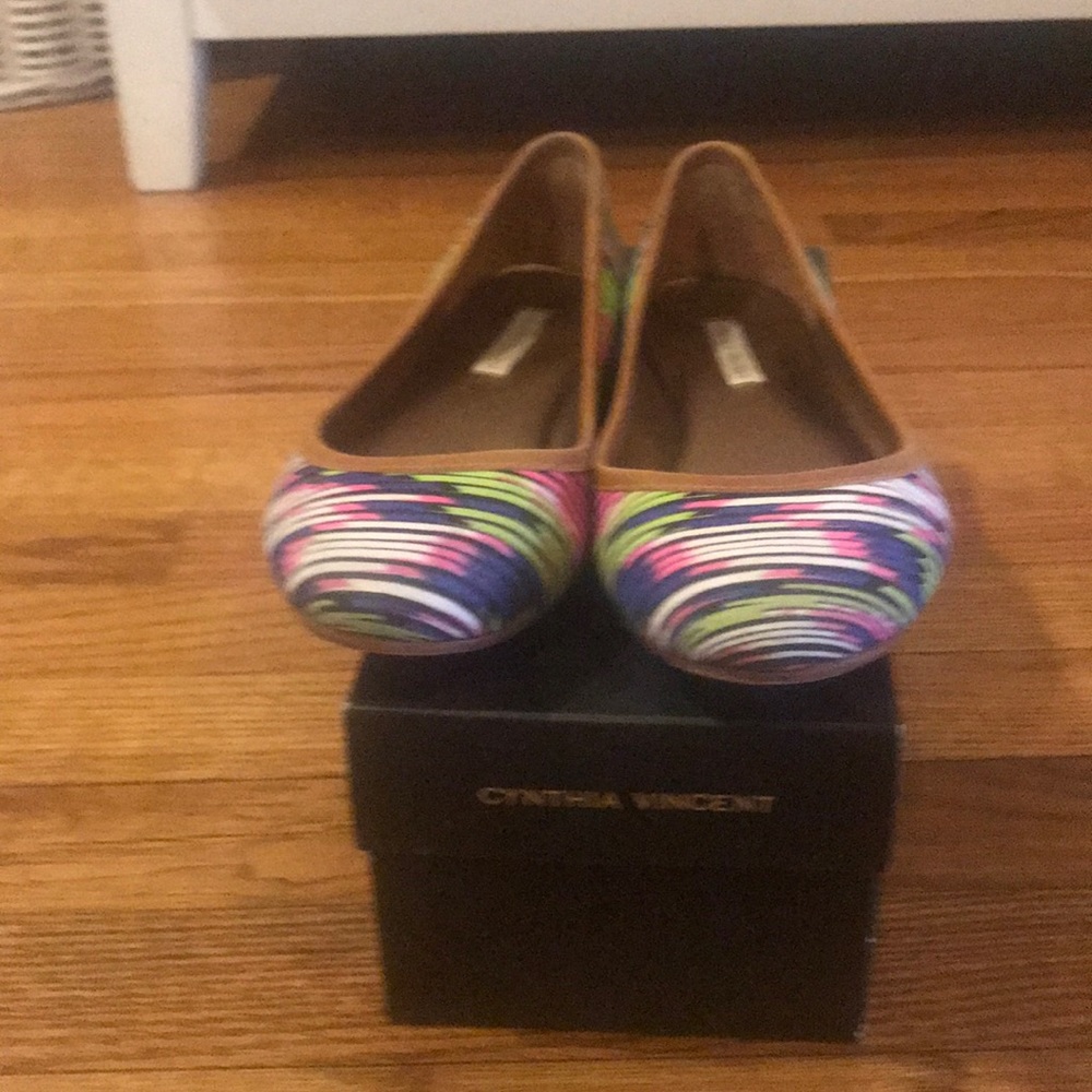 Cynthia Vincent rainbow flats size 6.5